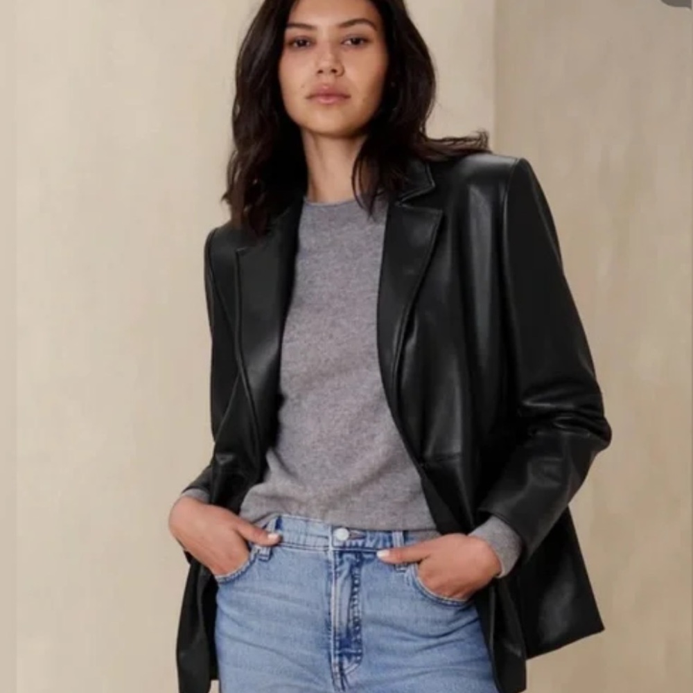 NWT Blazer Rebecca Minkoff faux leather
